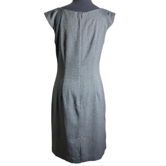 Vintage Mossimo dress cap sleeve v neck size 10 gray heather - Picture 2 of 5